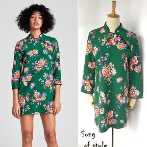 Zara Green Chinese Dress